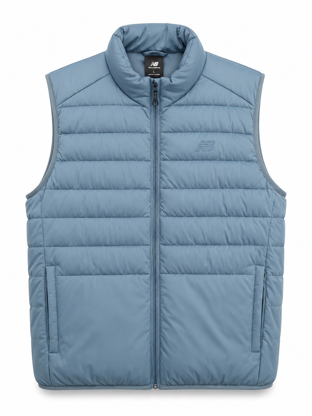 New Balance Men's Dusty Blue Quilted Puffer Vest